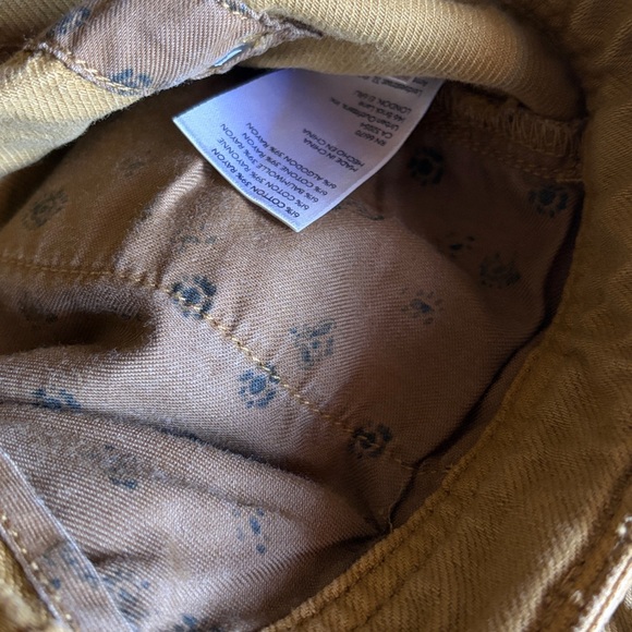 Anthropologie Pilcro | Twill Mustard Column Flared Wide Leg Ankle Pant Sz26 - Picture 6 of 10